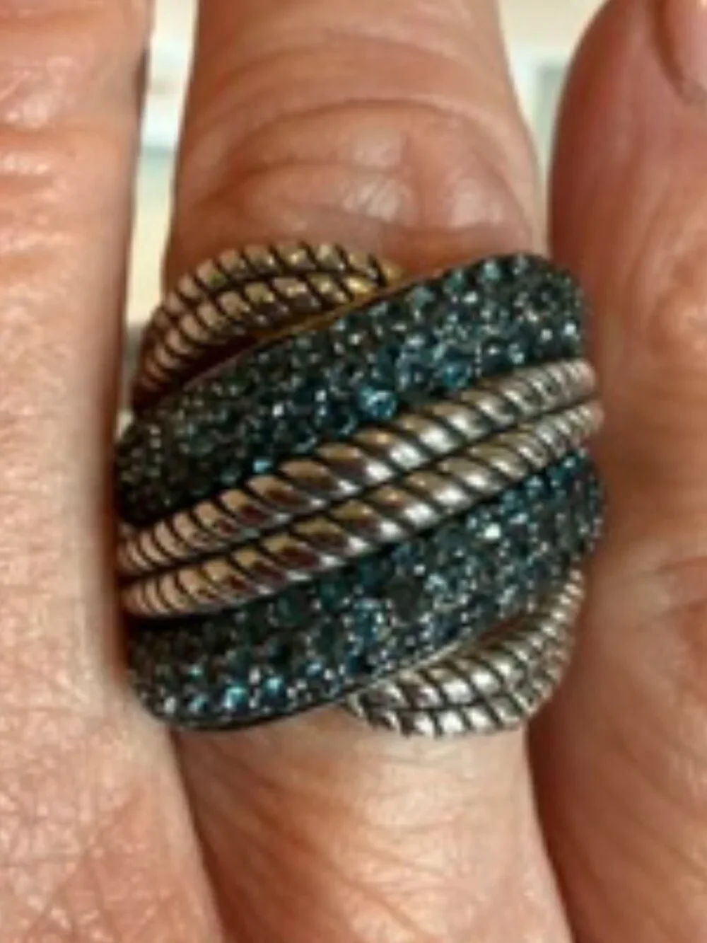 Effy Blue Topaz Sterling Silver (925) Ring Size 6